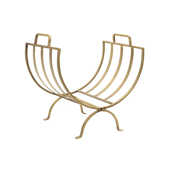 Eirlys Linear Log Basket Iron Fireplace Tool