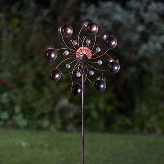Harrigan Light up Venti Wind Spinners Solar Powered Garden Torch