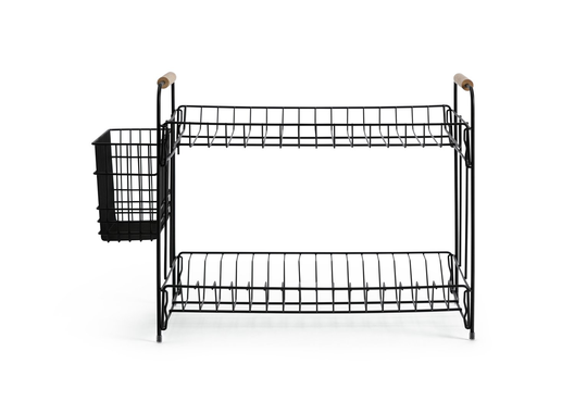Habitat Industrial Wire Dish Drainer - Black