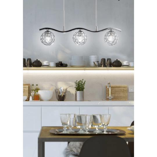 Michaud 3-Light Kitchen Island Globe Pendant