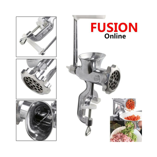 Hand Operated Meat Mincer Heavy Duty Grinder Manual Kitchen Beef