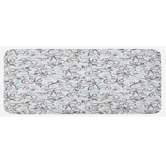 Yessenia Floral Antique Curls Kitchen Mat