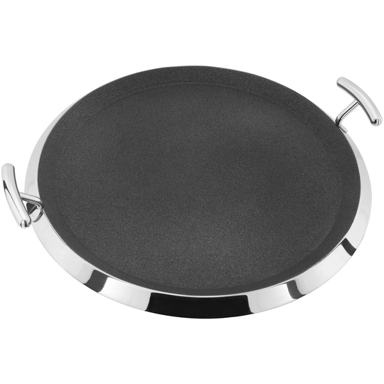 Stellar Speciality Cookware, 29cm 18/10 Stainless Steel Non-Stick Griddle Pan