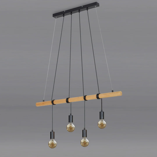 Bar 4-Light Kitchen Island Bulb Pendant