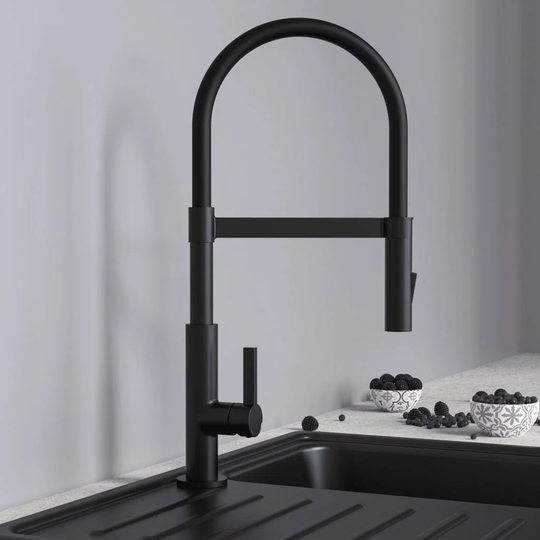 Schütte Sink Mixer Miami Black Matt