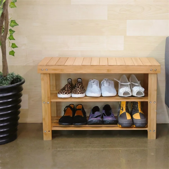 Riki Wood Storage Bench