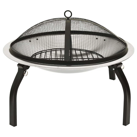 Cincinnatus 49Cm H x 56Cm W Stainless steel Wood Burning Outdoor Fire Pit