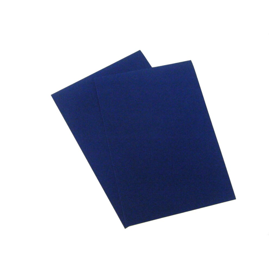 Blue Velour Velvet Self Adhesive 1 x A4 Vinyl Craft Sheet 205-1715A4