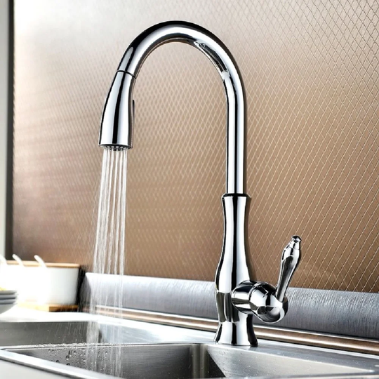 Andrade Pull Out Touch Single Lever Monobloc Tap
