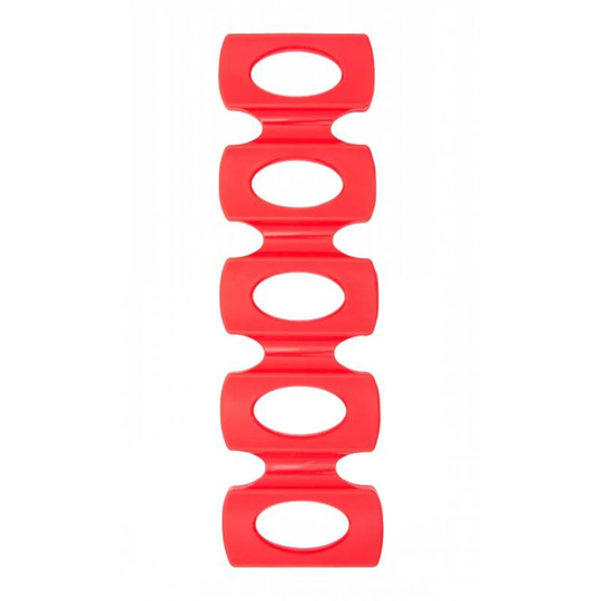 Darlane 15 Bottle Plastic Tabletop Wine Bottle Rack in Red