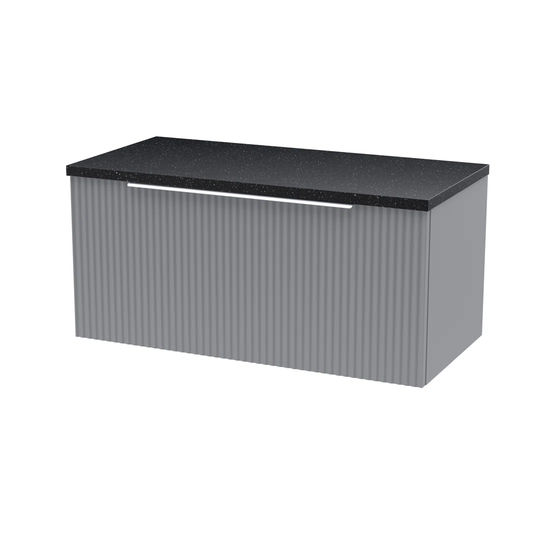 80.5Cm Wall Mounted Bathroom Vanity Base Only in Grey