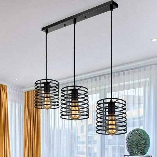 Kaylynn 3 - Light Kitchen Island Drum Pendant