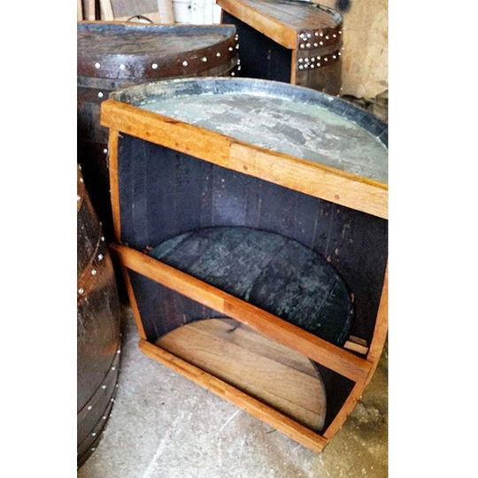 Cheeky Chicks Recycled Rustic Oak Barrel Storage Unit 300l