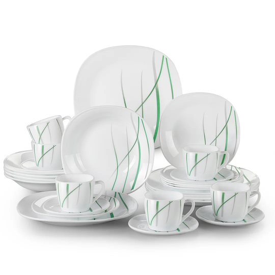 Avivc 30 Piece Dinnerware Set, Service for 6