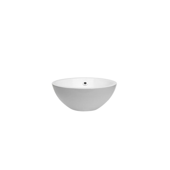Crosswater Castellon Mini Countertop Basin With Overflow - 350mm Wide - White - CT4015SCW