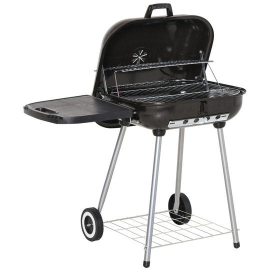 Outsunny Portable Charcoal Steel Grill BBQ Outdoor Picnic Camping
