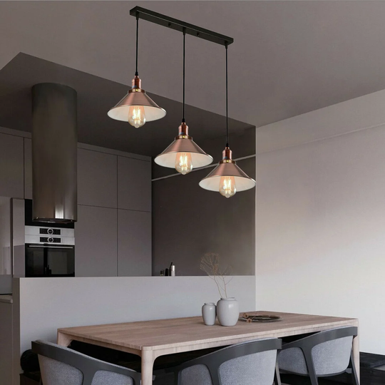Lantana 3 - Light Kitchen Island Cone Pendant