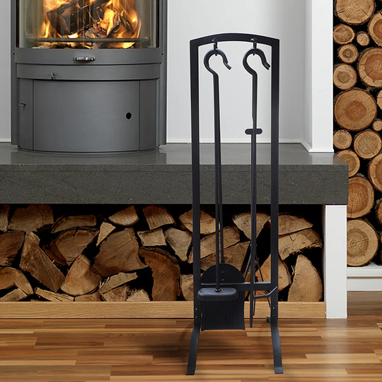 Alaitz 5 Piece Wrought Iron Fireplace Tool Set