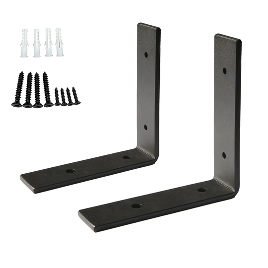 Heavy Duty Diy Iron Shelf Brackets, L Countertop Support