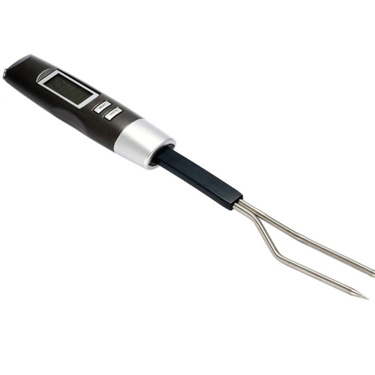 Digital BBQ Electronic Meat Thermometer Barbecue Stainless Steel Fork Probe Grilling Roasting Temperature Meter