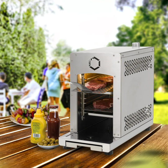 Tepro Single Burner Free Standing Liquid Propane Infrared 800 BTU Gas Grill