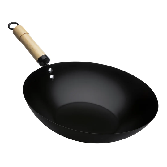 30cm Non-Stick Carbon Steel Wok