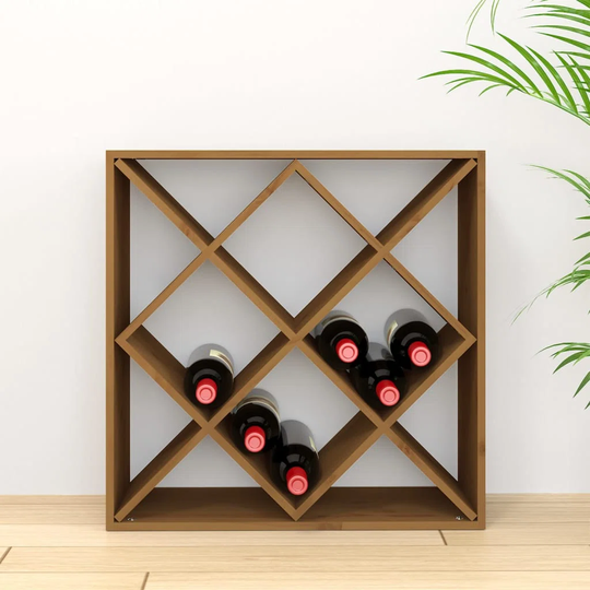 Laborn Solid Wood Floor Wine Bottle Rack