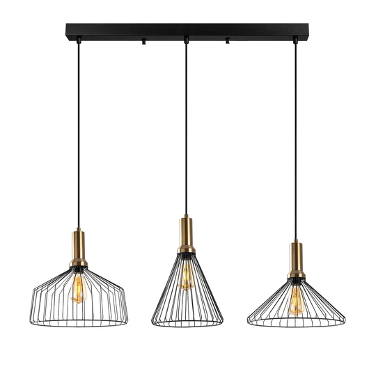 Seelyville 3-Light Kitchen Island Geometric Pendant