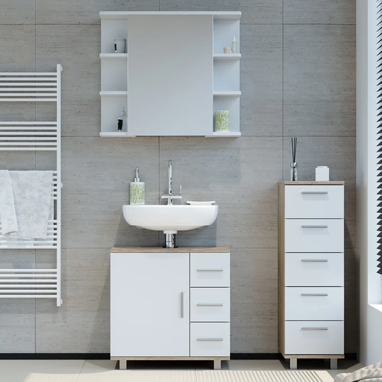 Lacher 80Cm W x 95Cm H x 33Cm D Bathroom Storage Furniture Set