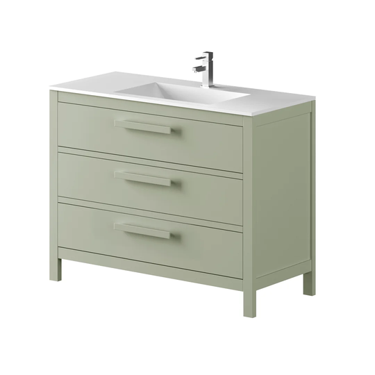 Amazonia Solid Pine 1000mm Single Vanity Unit