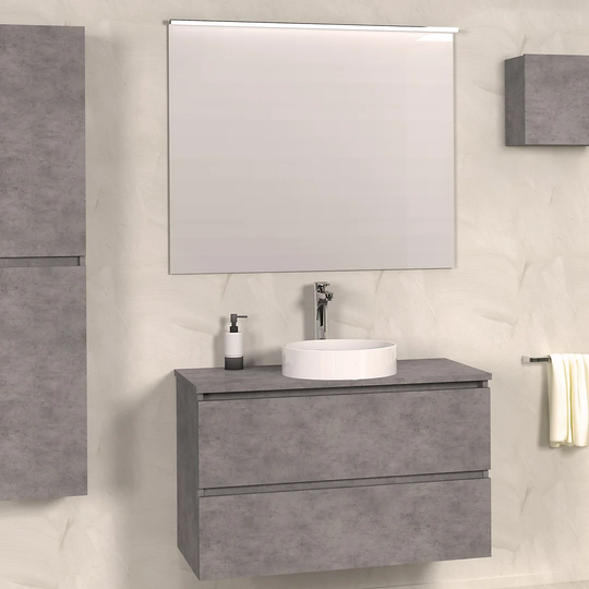 Bathroom 1000mm Wall Hung Single Vanity Unit