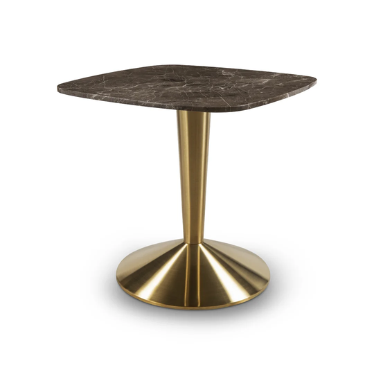Small Square Dining Table in , Brown