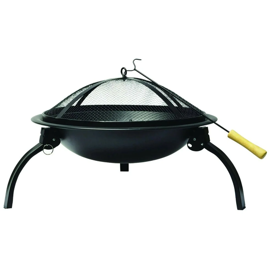 Argueta 15Cm H x 55Cm W Cast Iron Outdoor Fire Pit with Lid