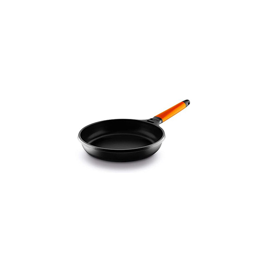 Fundix 18 cm Nonstick Cast Aluminium Induction Fry Pan with Removable Handle, Orange