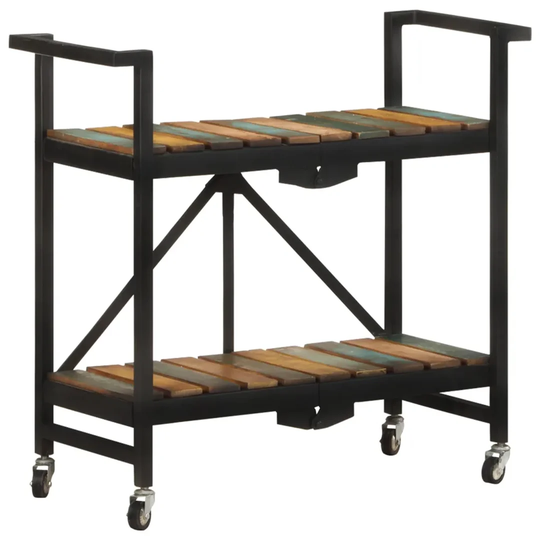 Tooleville 87 Cm Solid Wood Kitchen Trolley