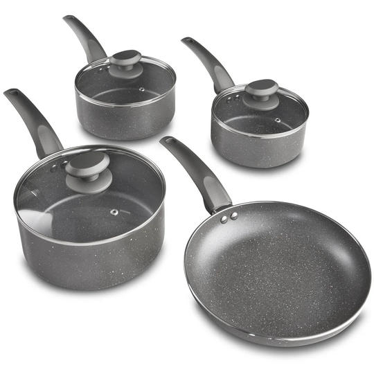 VonShef 4 Pieces Aluminium Non Stick Cookware Set