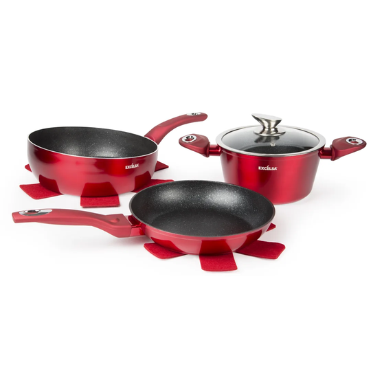 Phoenix 3 Piece Aluminium Non Stick Cookware Set
