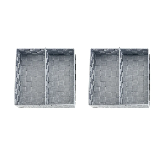 Adria 2 Piece Plastic Wicker Box Set