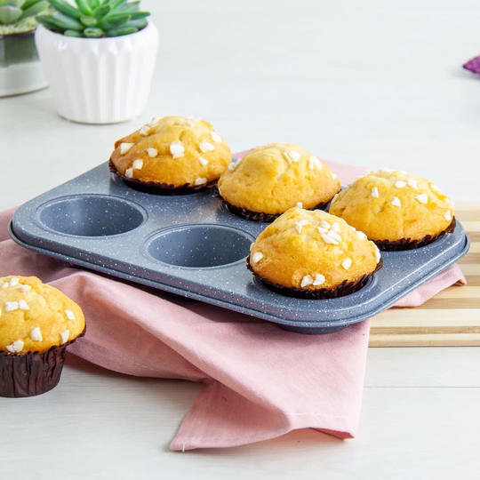 SQ Professional 6 Cup Non-Stick Muffin Tray