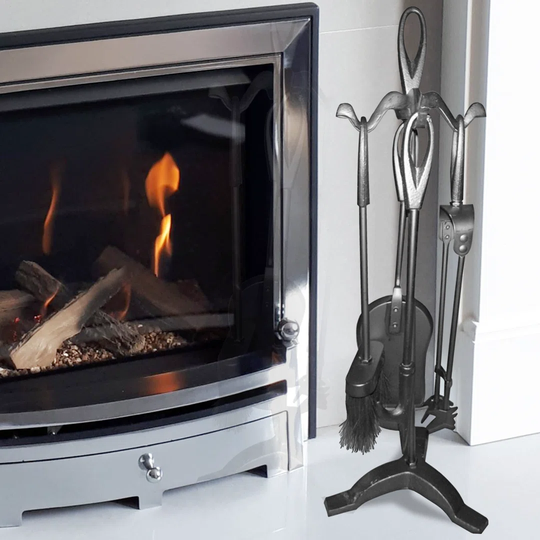 Merrydale 5 Piece Iron Fireplace Tool Set