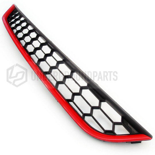Black Honeycomb Red Surround Front Lower Centre Grille to fit Ford Fiesta Mk7