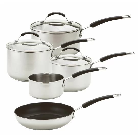 Meyer 5 Pieces Stainless Steel Non Stick Cookware Set