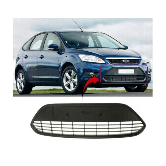 Ford Focus 2008-2011 Front Bumper Main Centre Grille Mat-Dark Gray Without Moulding