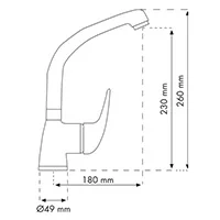 Bobby Single Handle Monobloc Mixer Tap