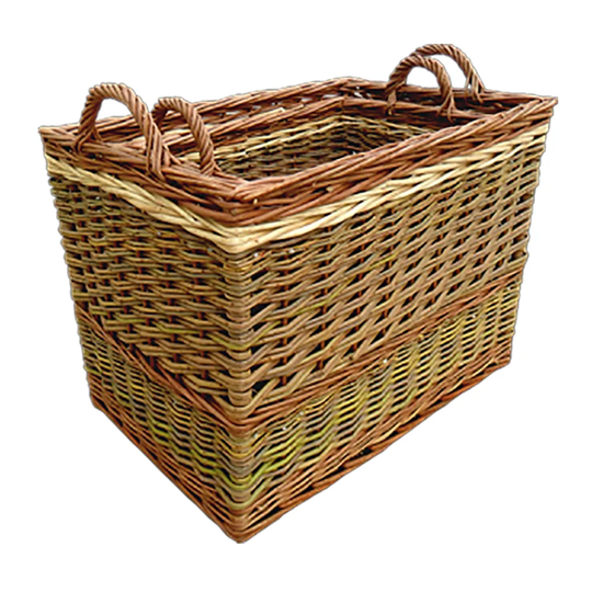 Hartste 2 Piece Willow Log Carrier Set