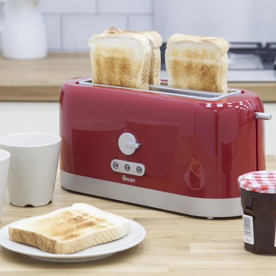 Long Slot 4 Slice Toaster