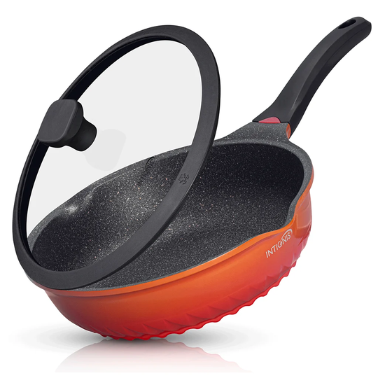 INTIGNIS 28'' Non-Stick Aluminium Wok with Lid