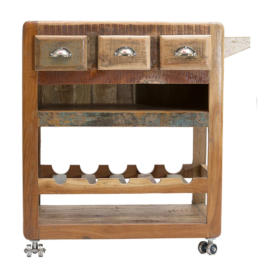 Rukhsar 78 Cm Kitchen Trolley