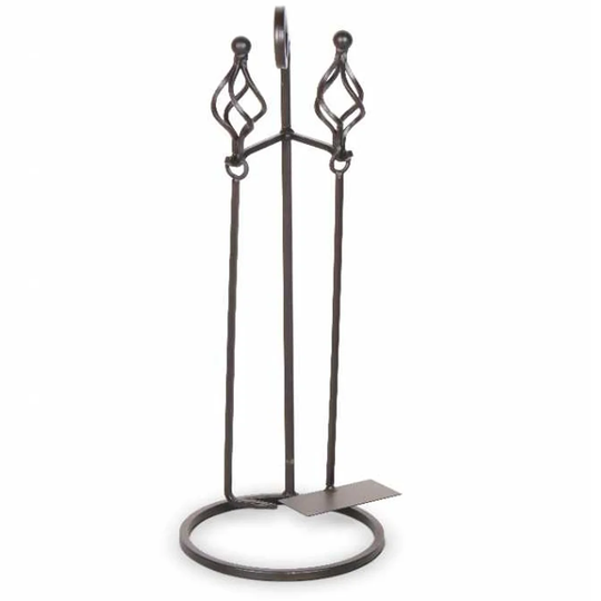 Aadhya 2 Piece Iron Fireplace Tool Set
