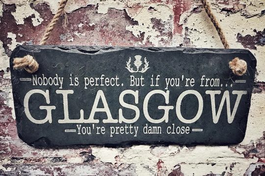 Adam 'Glasgow' Quote Sign